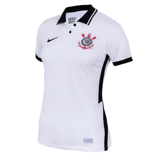 Camiseta Corinthians Paulista Primera Equipación Mujer 2020-2021 Blanco